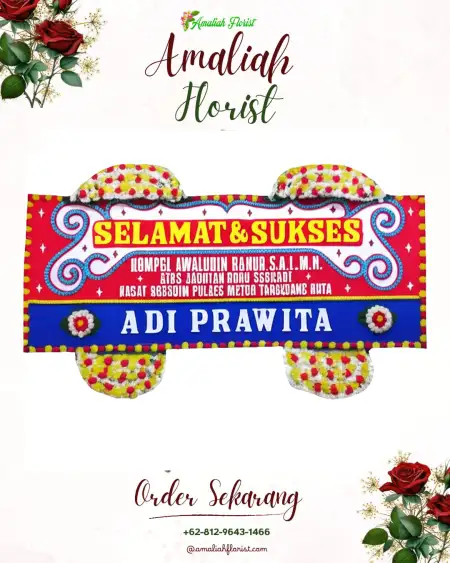 Papan Bunga Ucapan Selamat Way Galih